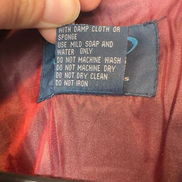 Vintage 90s Y2K Weather Vane Double-Breasted Short Trench Coat Size S Black - Picture 5 of 10